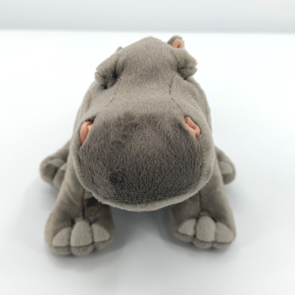 Wild Republic Hippo 12in Gray Plush Stuffed Animal Safari Wildlife K&M Realistic